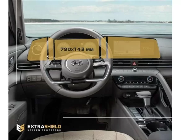 Hyundai Elantra 2020 - Present Multifunkčný systém 10,25" ExtraShield Screen Protector - 1