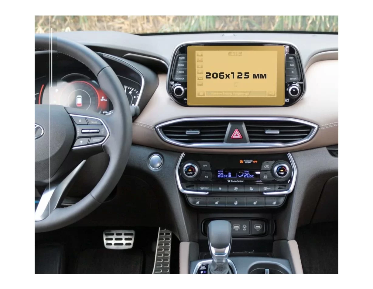 Multimediálny 8-palcový chránič ExtraShield Hyundai Santa Fe 2018 - 2021 - 1