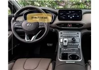 Hyundai Santa Fe 2021 - súčasný digitálny rýchlomer 12,3" ExtraShield chránič obrazovky - 1 Hyundai Santa Fe 2021 - súčasný digitálny rýchlomer 12,3" ExtraShield chránič obrazovky - 1