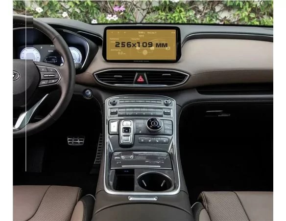 Hyundai Santa Fe 2021 – súčasný multimediálny 10,25-palcový chránič obrazovky ExtraShield - 1