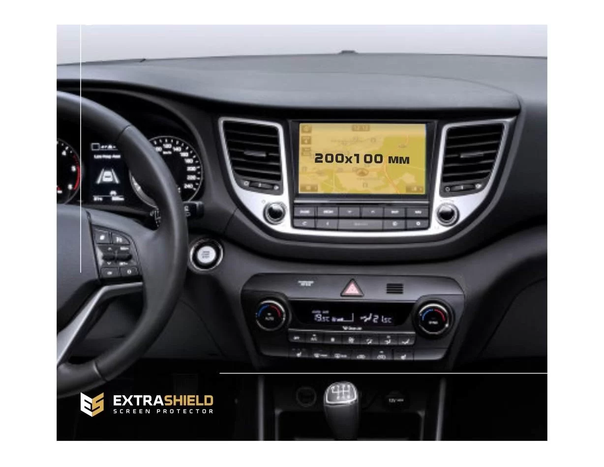 Multimediálny 8- ExtraShield chránič obrazovky Hyundai Tucson 2015 - 2019 - 1