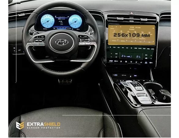 Hyundai Tucson 2021 – súčasný multimediálny 10,25-palcový chránič obrazovky ExtraShield - 1