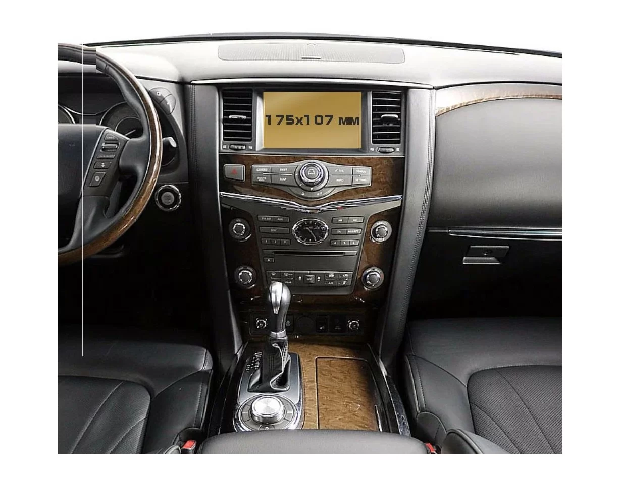 Infiniti QX80 (Z62) 2013 – 2019 Multimediálny 8-palcový chránič obrazovky ExtraShield - 1