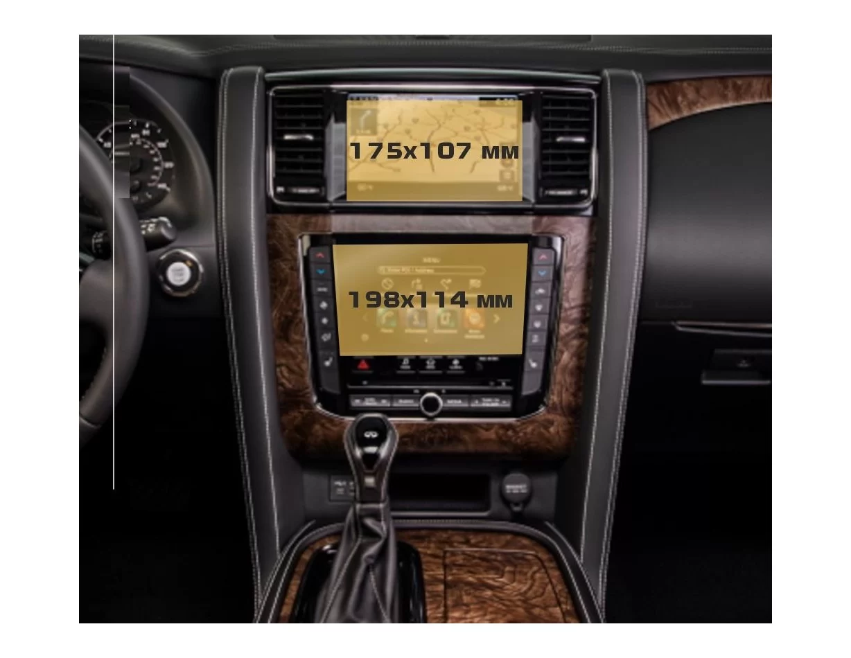 Infiniti QX80 (Z62) 2020 – súčasné multimédiá + ochrana klimatizácie 7-8" ExtraShield - 1