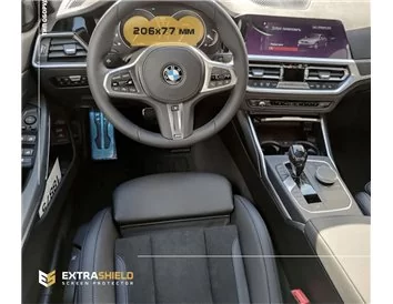 BMW radu 4 (G22) 2020 – súčasný digitálny rýchlomer (centrálny) 12,3" ExtraShield chránič obrazovky - 1