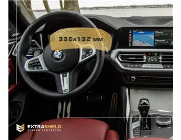 BMW radu 4 (G22) 2020 - Súčasný digitálny rýchlomer (bez senzora) 12,3" ExtraShield chránič obrazovky - 1