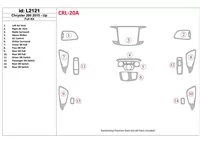 Chrysler 200 2015-UP Kompletná súprava interiéru BD Dash Trim Kit - 1