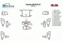 Chrysler 200 2015-UP Kompletná súprava interiéru BD Dash Trim Kit - 2