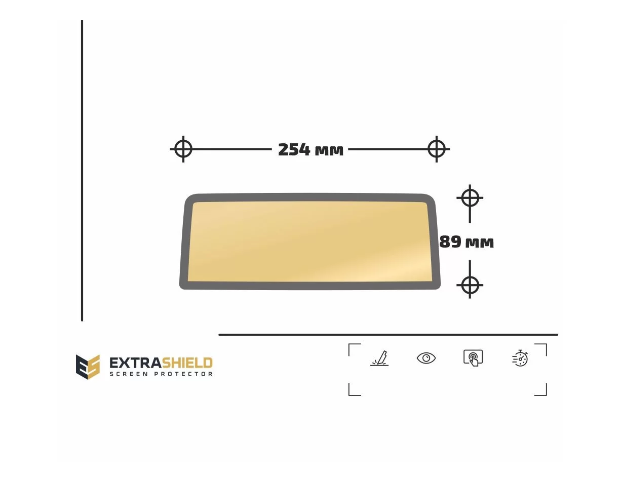 BMW radu 7 (F01/F02) 2012 - 2015 Multimediálny chránič obrazovky NBT EVO 10,2" ExtraShield - 1