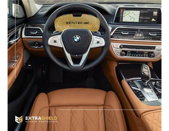 BMW radu 7 (G11/G12) 2019 - Súčasný digitálny rýchlomer (bez kamery) 12,3" ExtraShield chránič obrazovky - 1