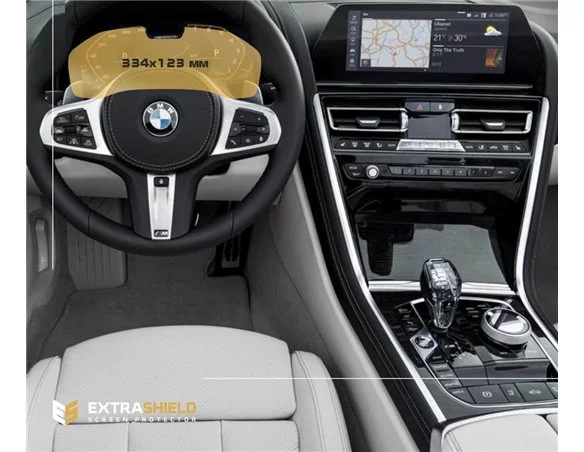 BMW radu 8 (G14-16) 2018 - Súčasný digitálny rýchlomer (so snímačom) 12,3" ExtraShield chránič obrazovky - 1