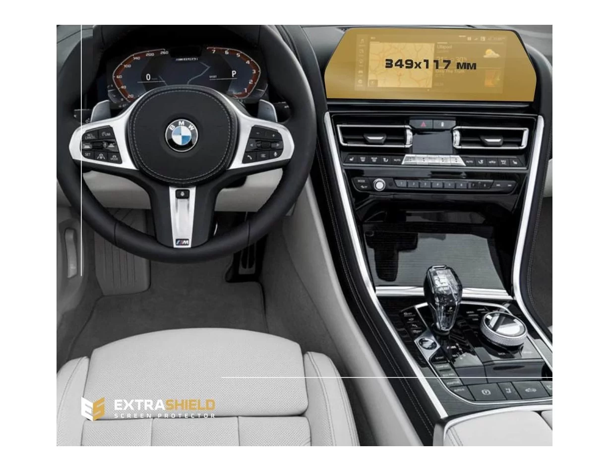BMW radu 8 (G14-16) 2018 – súčasný multimediálny 12,3" chránič obrazovky ExtraShield - 1