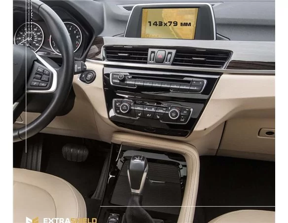 BMW X1 (F48) 2015 - 2019 Multimediálny 6,5" chránič obrazovky ExtraShield - 1