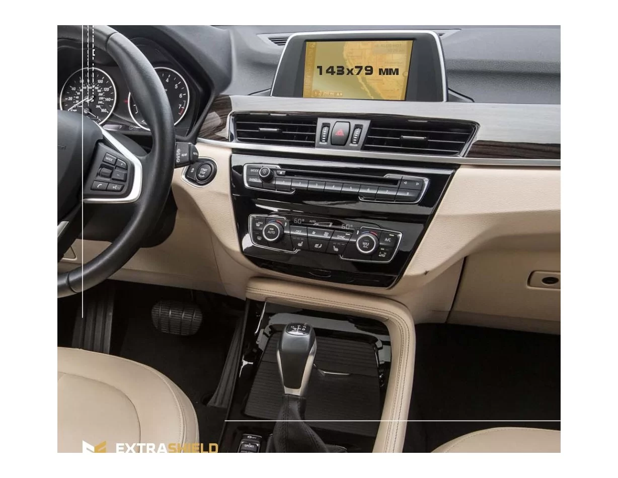 BMW X1 (F48) 2015 - 2019 Multimediálny 6,5" chránič obrazovky ExtraShield - 1