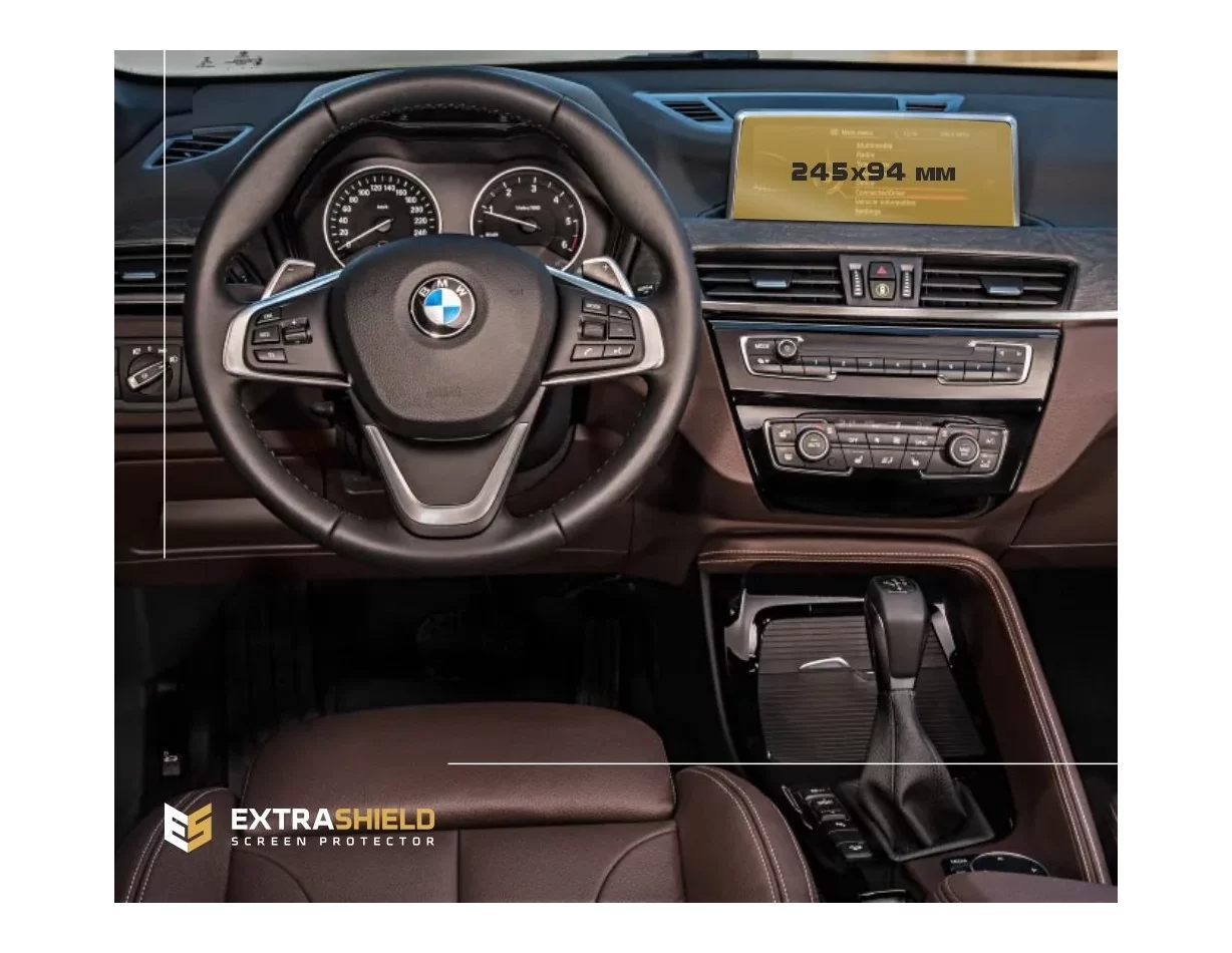 BMW X1 (F48) 2015 - 2019 Multimediálny 8,8" chránič obrazovky ExtraShield - 1