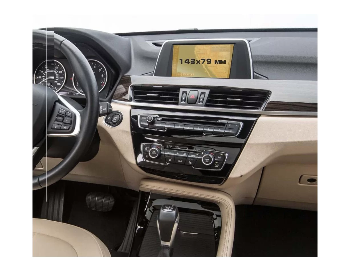 BMW X2 (F39) 2017 - Súčasná multimediálna 6,5" ochrana obrazovky ExtraShield - 1