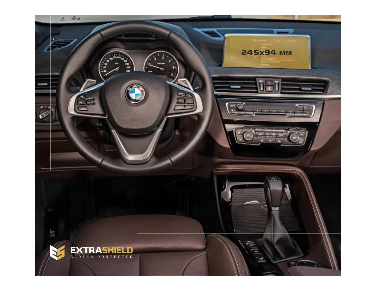 BMW X2 (F39) 2017 - Súčasná multimediálna 8,8" ochrana obrazovky ExtraShield - 1