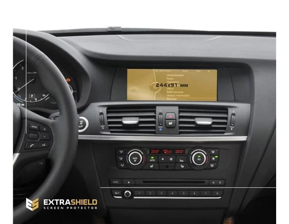 BMW X3 (F25) 2014 - 2017 Multimediálny chránič obrazovky NBT 8,8" ExtraShield - 1