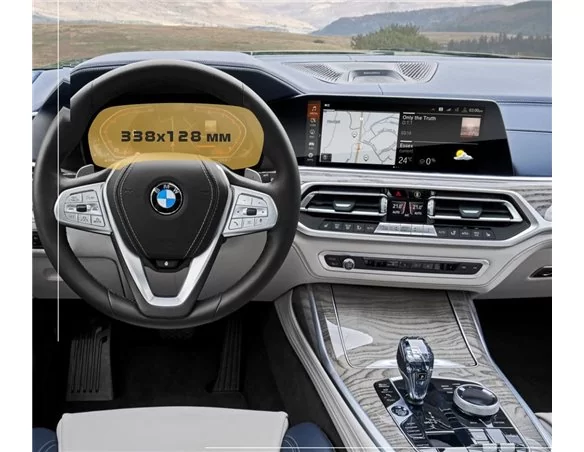 BMW X6 (G06) 2019 - Súčasný digitálny rýchlomer (bez senzora) 12,3" ExtraShield Screen Protector - 1