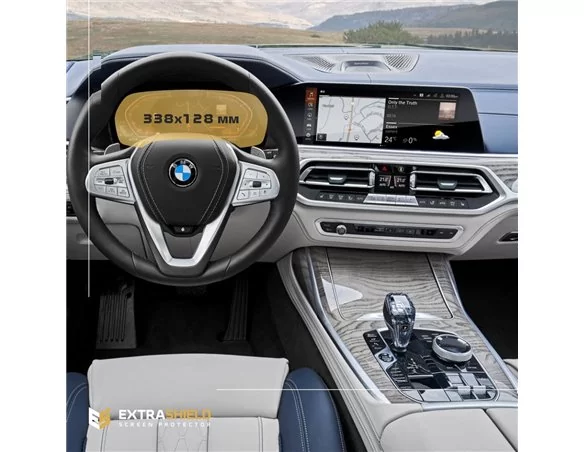 BMW X7 (G07) 2018 - Súčasný digitálny rýchlomer (bez senzora) 12,3" ExtraShield Screen Protector - 1