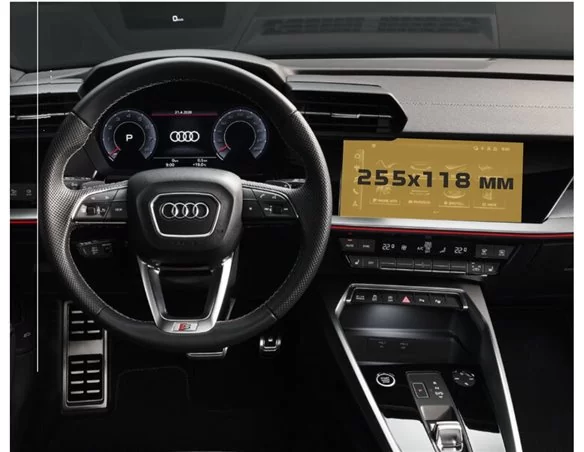 Audi A3 (8Y) 2020-Prezent. Multimediálna navigácia MMI plus 10,1" ochrana obrazovky ExtraShield - 1