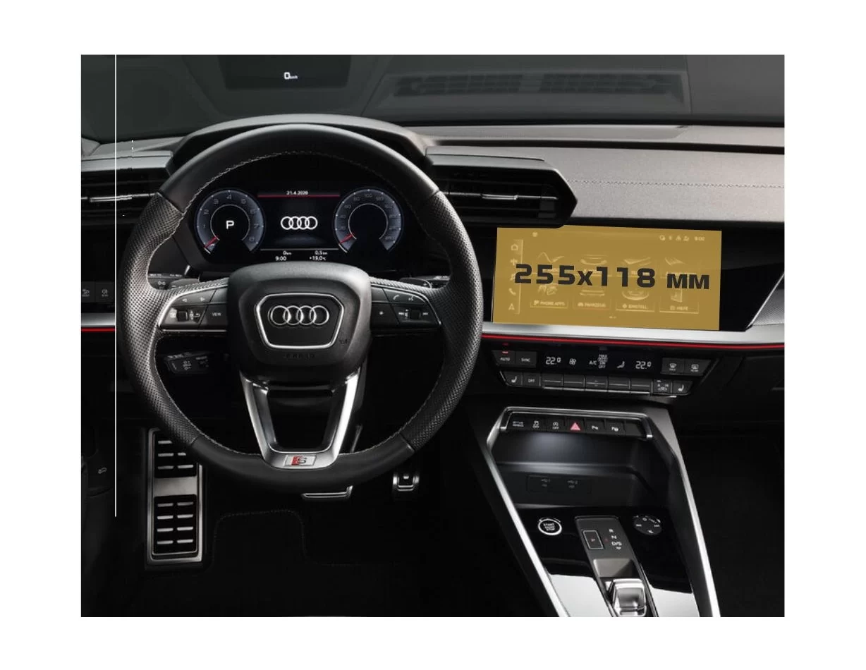 Audi A3 (8Y) 2020-Prezent. Multimediálna navigácia MMI plus 10,1" ochrana obrazovky ExtraShield - 1