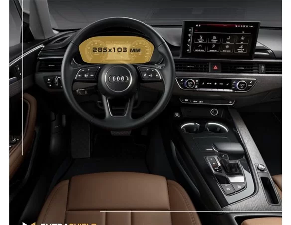 Audi A4 (B9) Facelift 2019 – súčasný digitálny rýchlomer Audi Virtual Cockpit 12,3" ExtraShield Screen Protector - 1