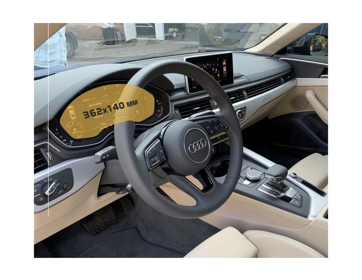 Audi A5 (F5) pred faceliftom 2016 - 2020 ExtraShield chránič obrazovky digitálneho rýchlomera - 1