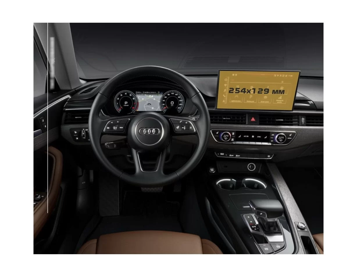 Audi A5 (F5) Facelift 2019 – súčasný multimediálny MMI 10,1" ExtraShield Screen Protector - 1