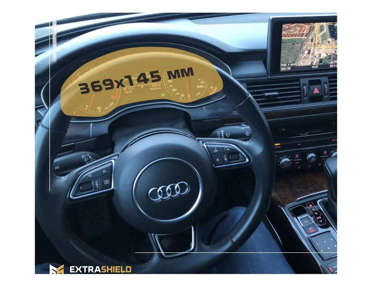 Audi A6 (?8) 2018 – súčasná ochrana obrazovky digitálneho rýchlomera ExtraShield - 1