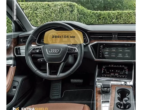 Audi A6 (x8) 2018 - Súčasný digitálny rýchlomer Audi Virtual Cockpit 12,3" ExtraShield Screen Protector - 1