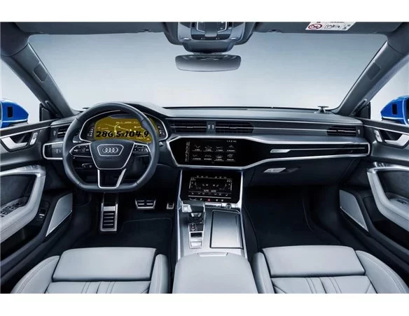 Audi A7 II (4K) 2017 - Súčasný digitálny rýchlomer Audi Virtual Cockpit 12,3" ExtraShield Screen Protector - 1