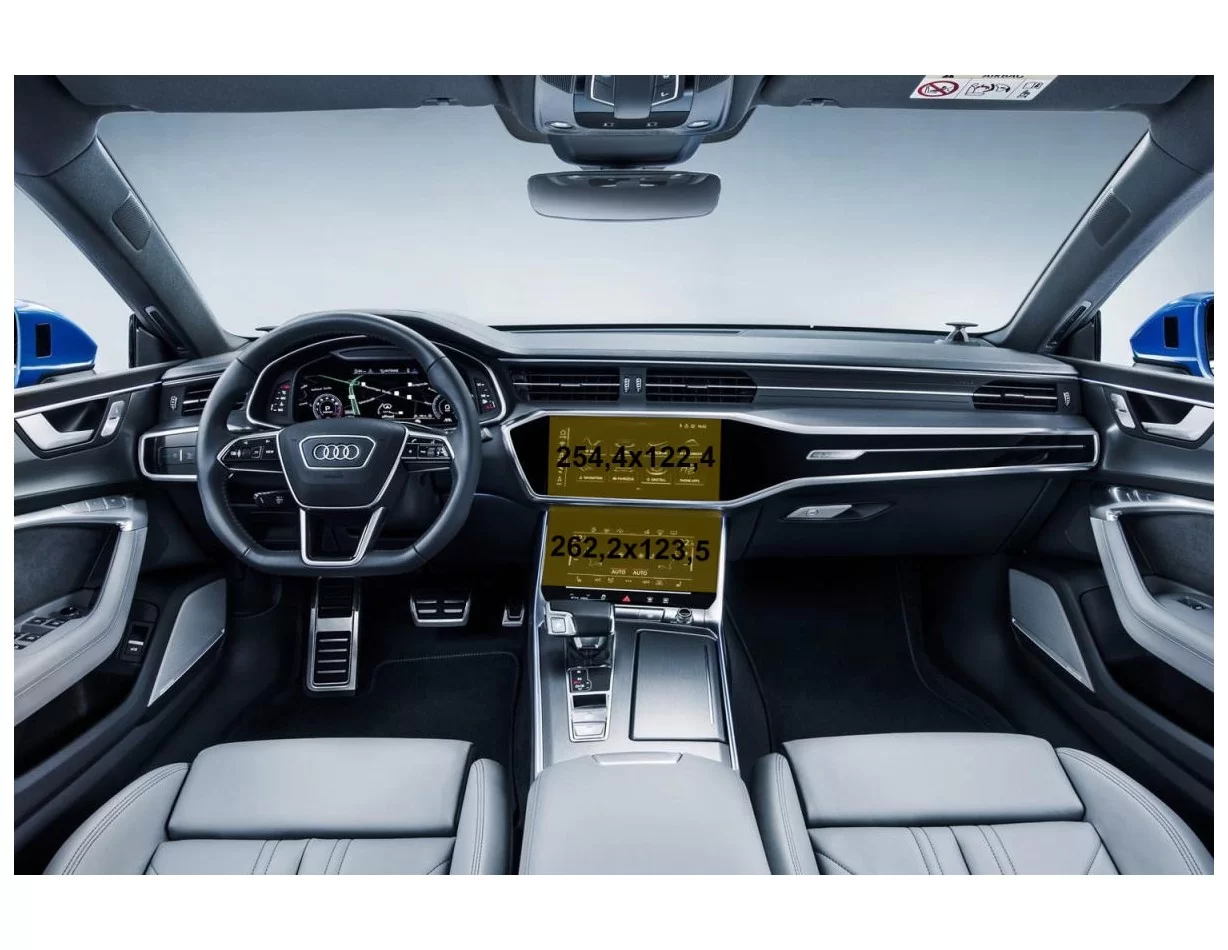Audi A7 II (4K) 2017 – súčasné multimédiá + ochrana klimatizácie 10,2-8,6" ExtraShield - 1