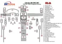 Chrysler 300 2005-2007 Kompletná sada, so systémom NAVI Interiér BD Dash Trim Kit - 5 Chrysler 300 2005-2007 Kompletná sada, so systémom NAVI Interiér BD Dash Trim Kit - 5