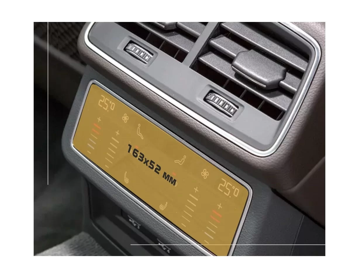 Audi A7 II (4K) 2017 - súčasná ochrana zadnej klimatizácie ExtraShield Screen Protector - 1