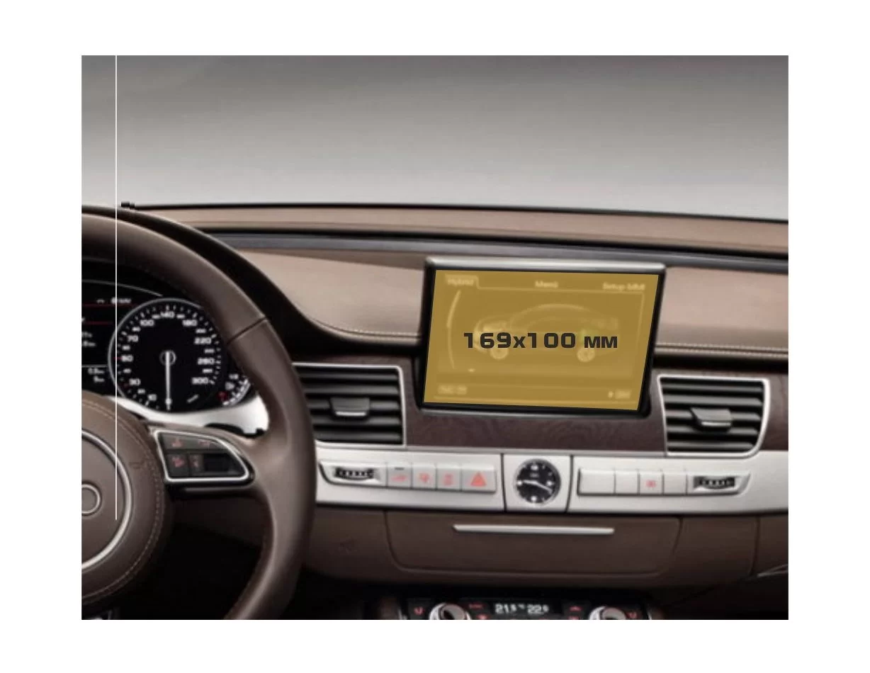 Audi A8 (D4) 2013 - 2017 Multimedia MMI 8" ExtraShield Ochranný kryt obrazovky - 1