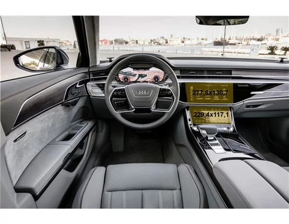 Audi A8 (D5) 2017 - súčasné multimédiá + ochrana klimatizácie 10,2-8,6" ExtraShield - 1