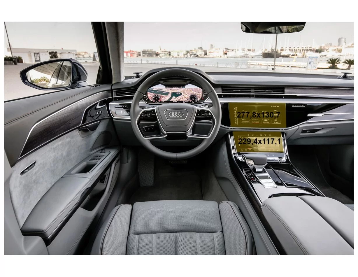 Audi A8 (D5) 2017 - súčasné multimédiá + ochrana klimatizácie 10,2-8,6" ExtraShield - 1