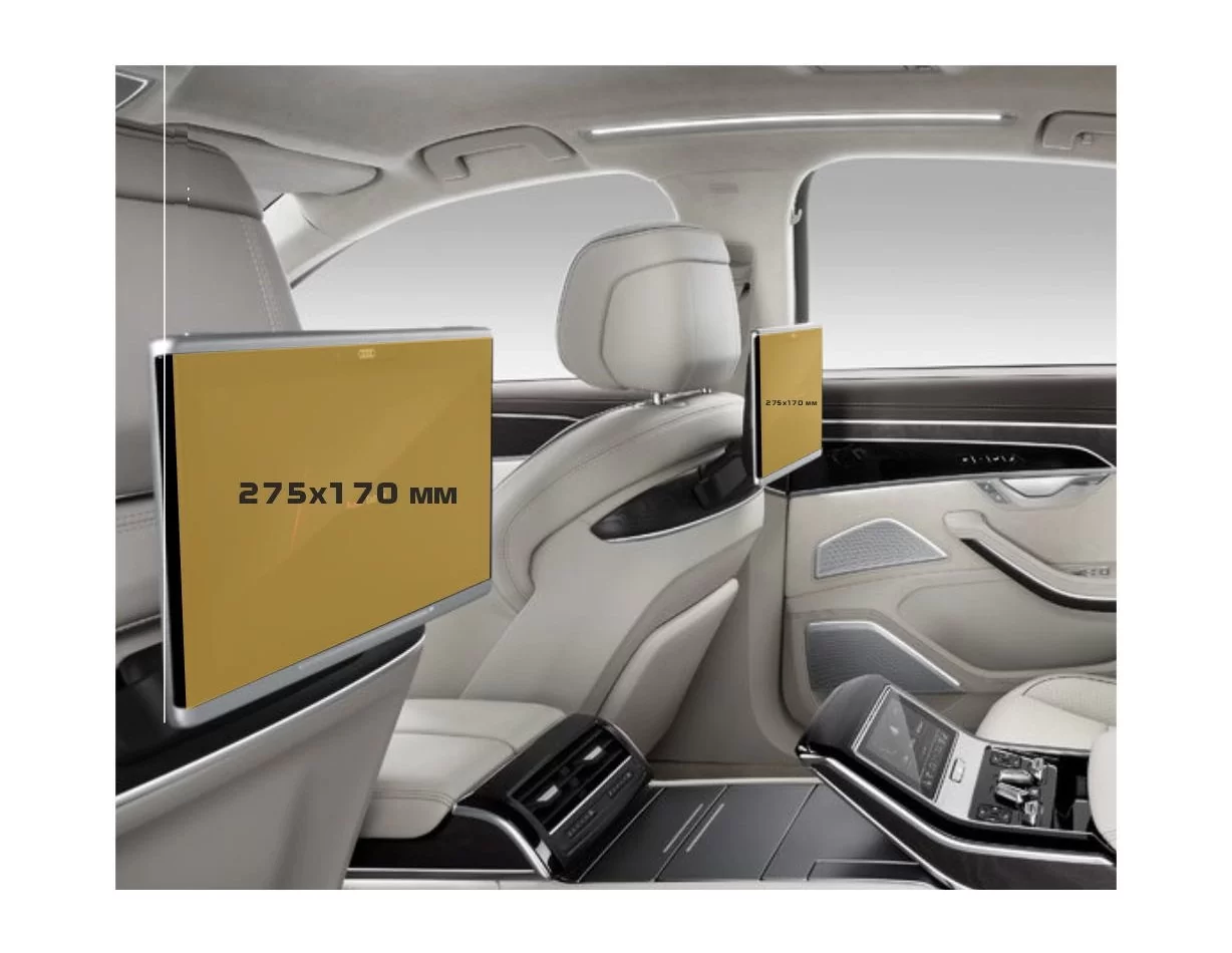 Audi A8 (D5) 2022 - Súčasné monitory cestujúcich (2ks,) ExtraShield Screen Protector - 1