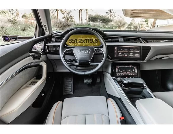 Audi E-tron 2018 - súčasný digitálny rýchlomer 12,3" ExtraShield chránič obrazovky - 1
