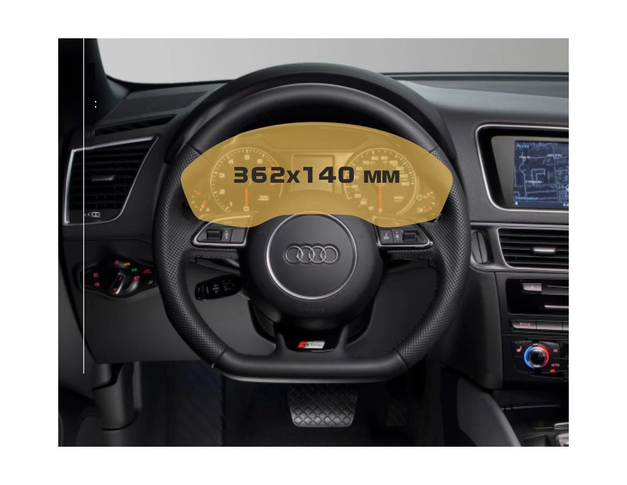 Audi Q5 II (FY) Pred faceliftom 2016 - 2019 ExtraShield chránič obrazovky digitálneho rýchlomera - 1