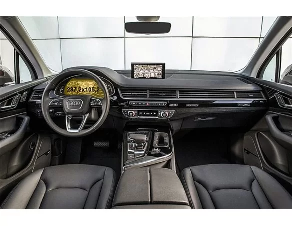 Audi Q7 II (4M) Pred faceliftom 2016 - 2019 digitálny rýchlomer Audi Virtual Cockpit 12" ExtraShield Screen Protector - 1