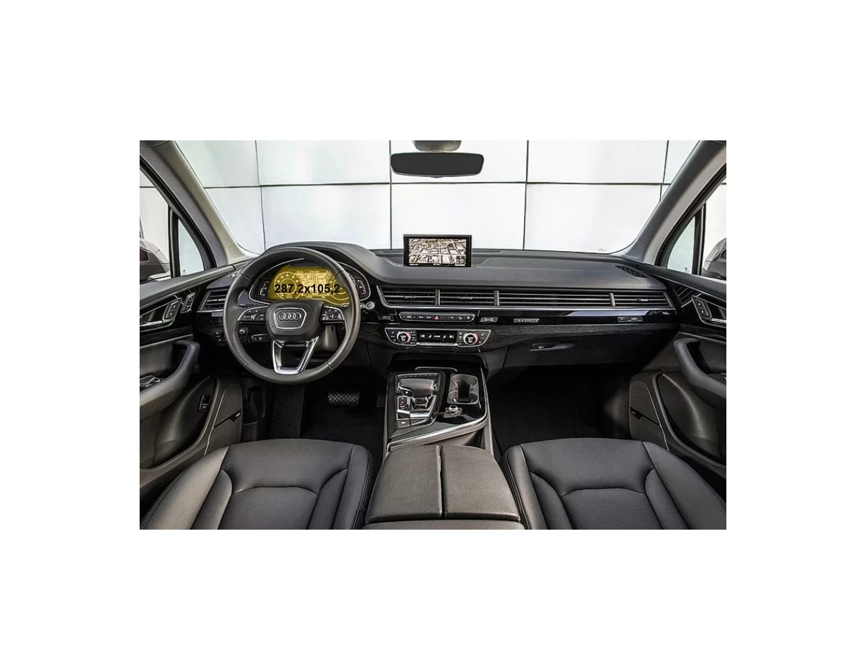 Audi Q7 II (4M) Pred faceliftom 2016 - 2019 digitálny rýchlomer Audi Virtual Cockpit 12" ExtraShield Screen Protector - 1