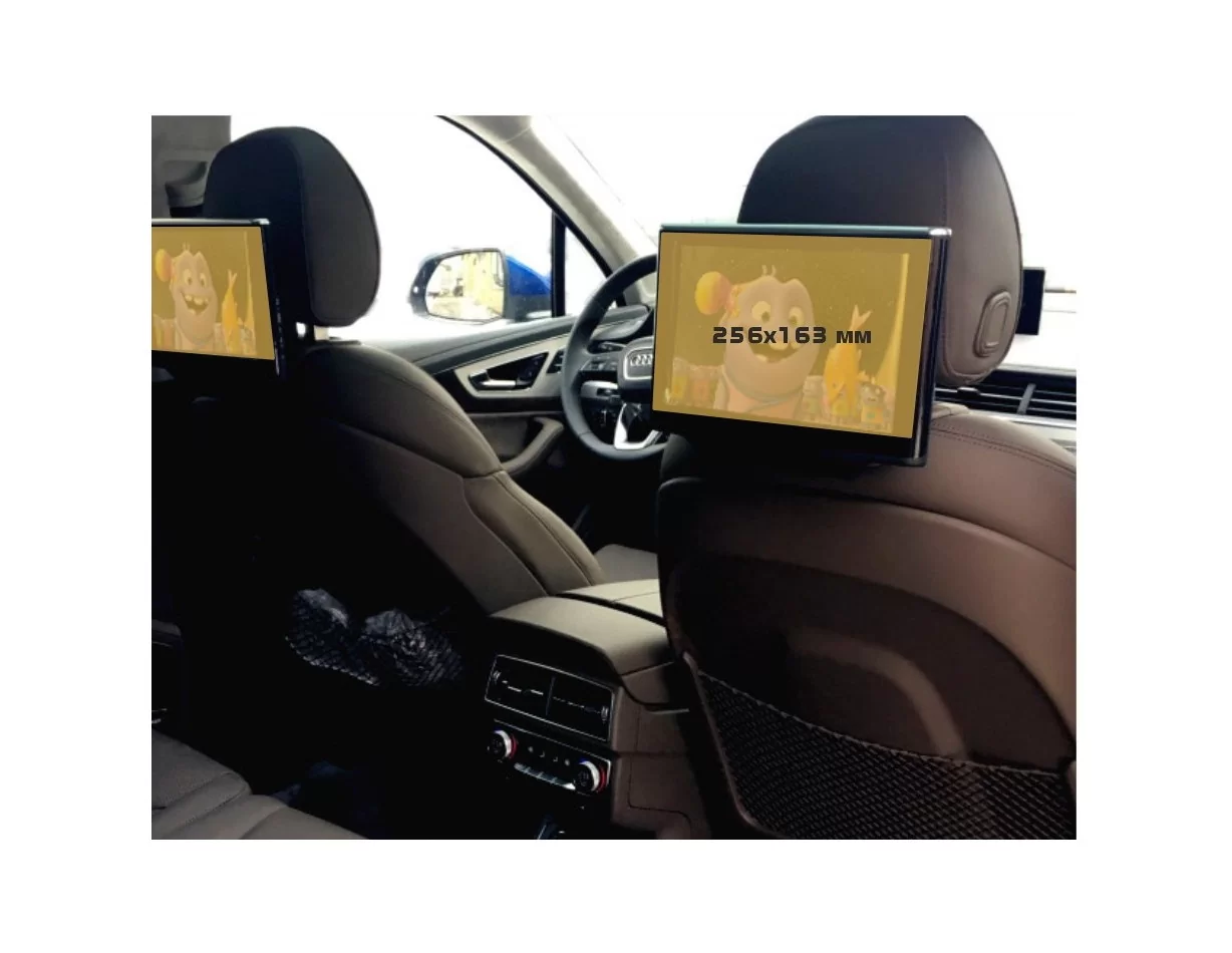 Audi Q7 II (4M) Predfacelift 2016 - 2019 Monitory cestujúcich (2 ks) ExtraShield Screen Protector - 1
