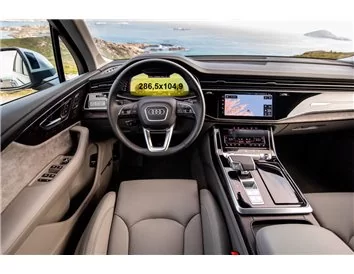 Audi Q7 II (4M) Facelift 2019- Súčasný digitálny rýchlomer Audi Virtual Cockpit 12,3" 286,5x104,9 xx ExtraShield Screen Protect 