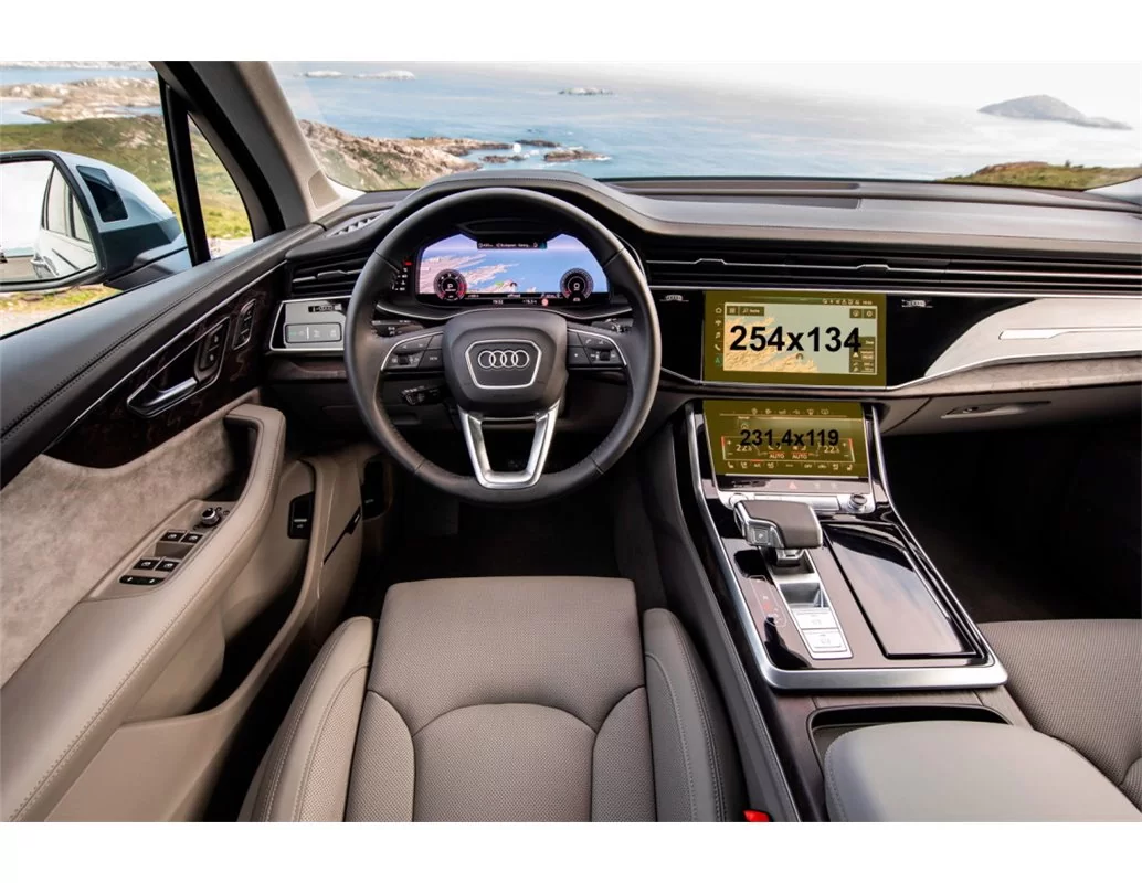 Facelift Audi Q7 II (4M) 2019 – súčasné multimédiá + ochrana klimatizácie 10,1-8,6" ExtraShield - 1