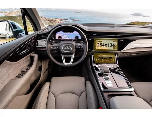 Facelift Audi Q7 II (4M) 2019 – súčasné multimédiá + ochrana klimatizácie 10,1-8,6" ExtraShield - 1
