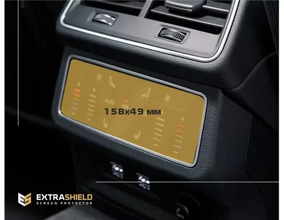 Audi Q7 II (4M) Facelift 2019 – súčasná ochrana zadnej klimatizácie ExtraShield Screen Protector - 1