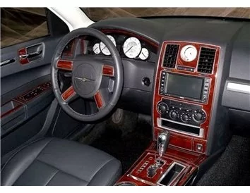 Chrysler 300 2005-2007 Kompletná sada, Bez systému NAVI Interiér BD Dash Trim Kit - 3