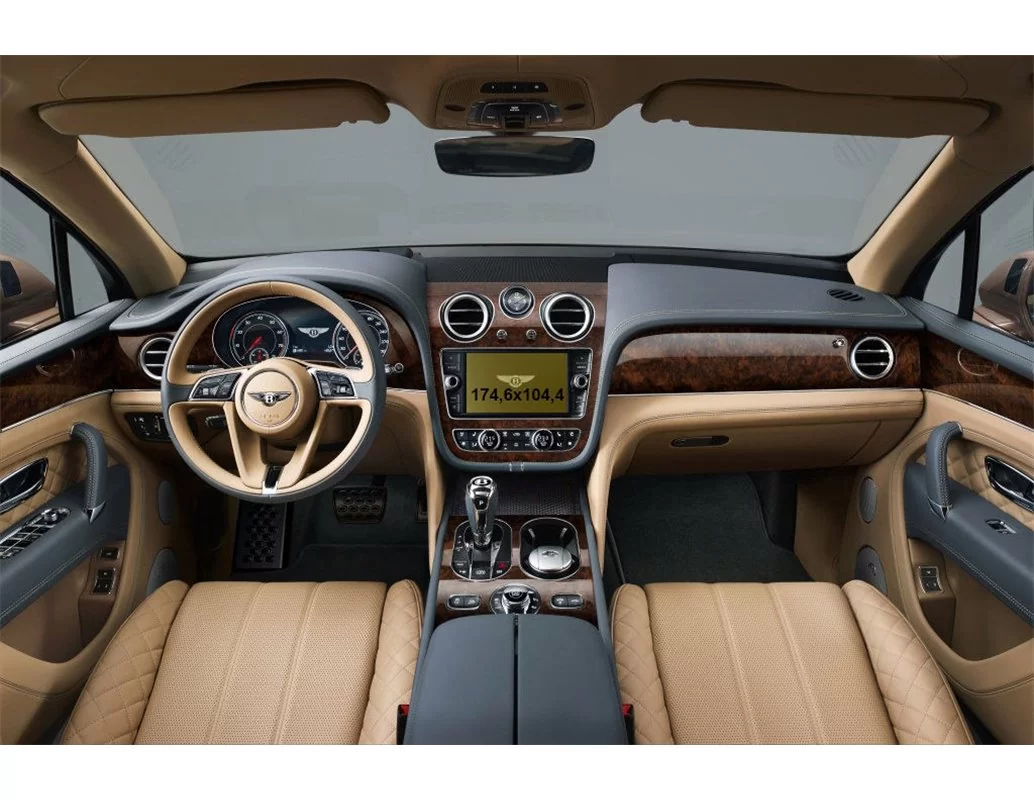 Bentley Bentayga 2016 – 2019 Multimediálny 8-palcový chránič obrazovky ExtraShield - 1